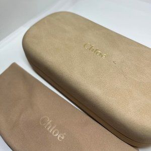 Chloe Tan Suede Glass Case
